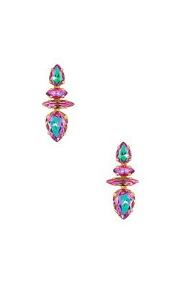 Elizabeth Cole Nova Earrings in Pink.
