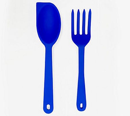 Elizabeth Karmel Silicone Fork And Spoon Set