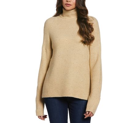 Ella Rafaella Sequin Long Sleeve Sweater