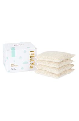 EllaOla Pack of 4 Organic Bath Soak in White