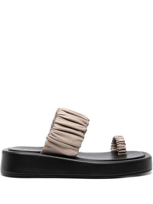 Elleme Amor 39mm platform leather sandals - Neutrals