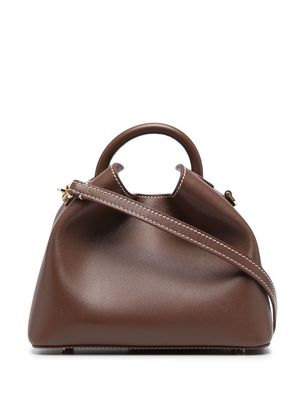 Elleme Baozi leather tote bag - Brown