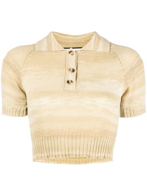 Elleme cropped knitted top - Neutrals