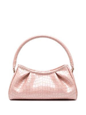 Elleme Dimple crocodile-effect shoulder bag - Pink