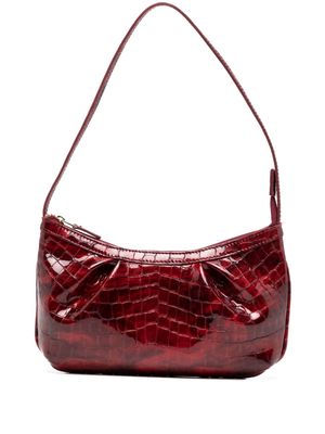 Elleme Dimple crocodile-embossed leather tote bag - Red