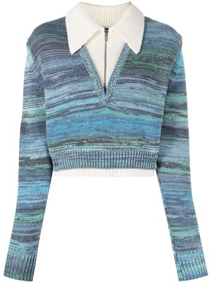 Elleme long-sleeve knitted top - Blue