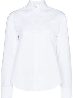 Elleme open-back long-sleeve shirt - White