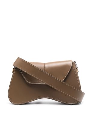 Elleme Space leather shoulder bag - Brown