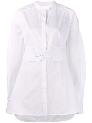 Ellery corset belt shirt - White