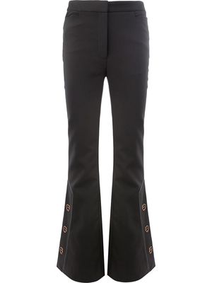 Ellery flared button trousers - Black