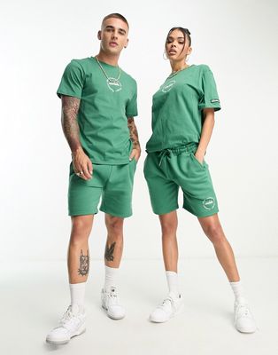 ellesse community club unisex shorts in green