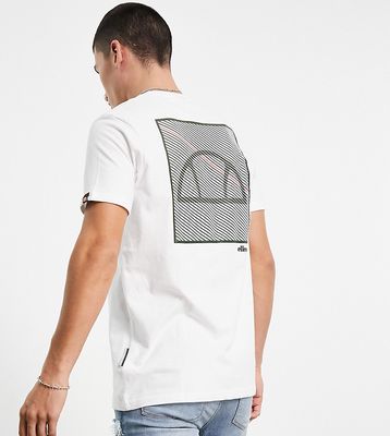ellesse t-shirt with back print t-shirt in white exclusive to ASOS