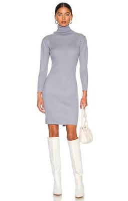ELLIATT Victoria Knit Dress in Light Grey