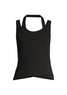 Ellie Asymmetric Cotton Tank