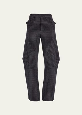 Elliot Check Wool Trousers