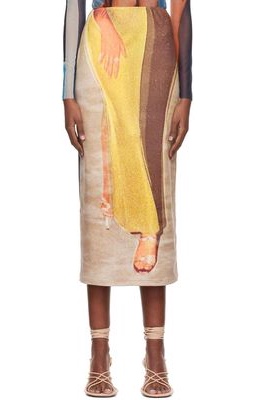 ELLISS Multicolor Handsy Midi Skirt