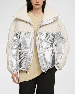 Elmira Metallic Sherpa Puffer Jacket