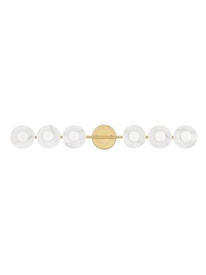 Elmont 6-Light Bath Bracket - Aged Brass