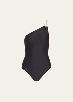 Elodie One-Shoulder One-Piece Swimsuit