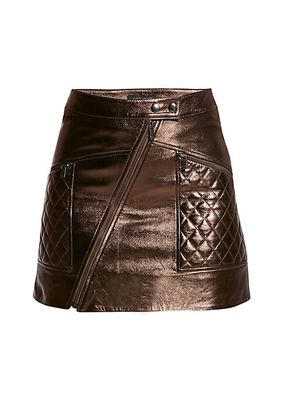 Elodie Upcycled Leather Skirt