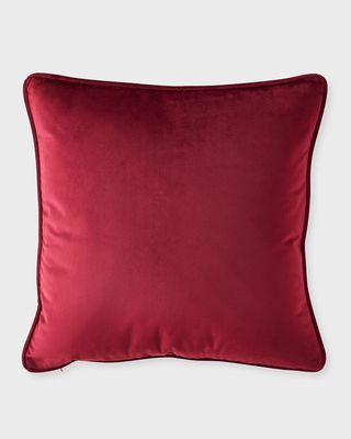 Eloise Velvet Pillow, 20" Square