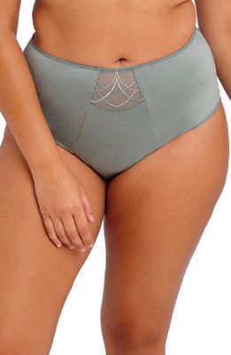 Elomi Cate Full Figure High Waist Briefs in Willow