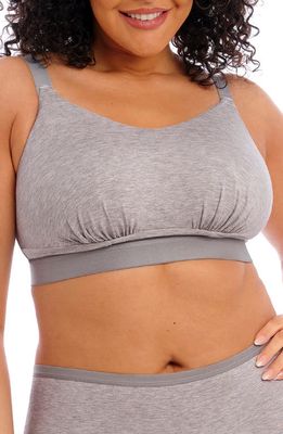 Elomi Downtime Wireless Bralette in Grey Marl 