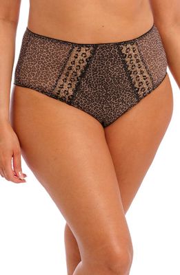 Elomi Matilda Full Figure Embellished Briefs in Leopard 