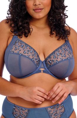 Elomi Namrah Bandless Underwire Plunge Bra in Stonewash 