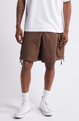 Elwood Baggy Cargo Shorts in Soil 