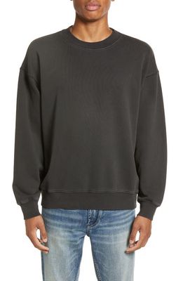 Elwood Core Oversize Crewneck Sweatshirt in Vintage Black