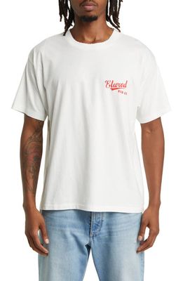 Elwood Logo Cotton Graphic T-Shirt in White