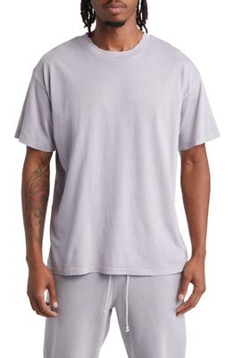 Elwood Men's Core Oversize Cotton Jersey T-Shirt in Vintage Lavender