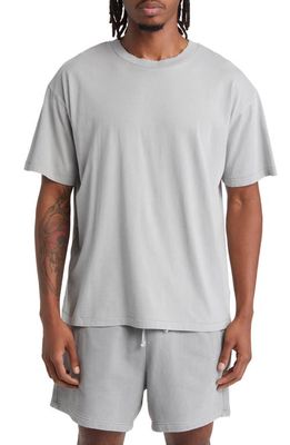 Elwood Men's Core Oversize Cotton Jersey T-Shirt in Vintage Steel