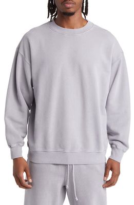 Elwood Men's Core Oversize Crewneck Sweatshirt in Vintage Lavender