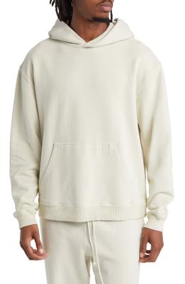 Elwood Men's Core Oversize French Terry Hoodie in Vintage Chalk