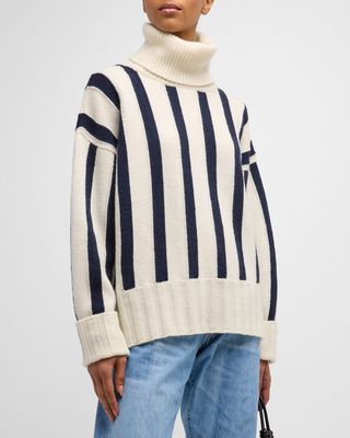Ely Stripe Turtleneck Sweater