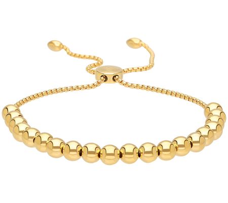 Elyse Ryan 14K Gold Clad Adjustable Bead Bracel et