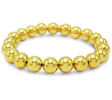 Elyse Ryan 14K Gold Clad Bead Stretch Bracelet