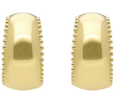 Elyse Ryan 14K Gold Clad Beaded Hoop Earrings