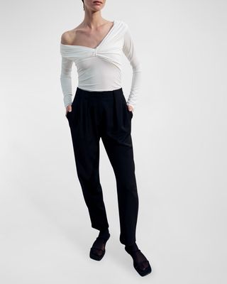 Elyse Twisted Long Sleeve Bodysuit
