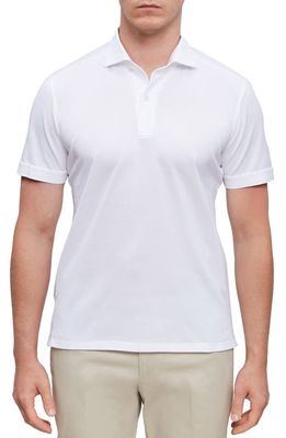 Emanuel Berg Jersey Polo in White