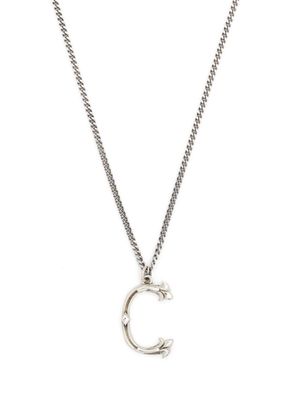 Emanuele Bicocchi Alphabet Pendant C sterling silver necklace