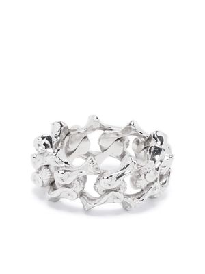 Emanuele Bicocchi Arabesque chain-link ring - Silver