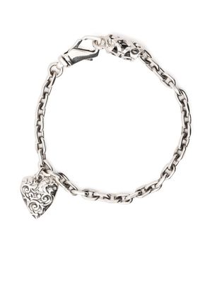 Emanuele Bicocchi Arabesque heart bracelet - Silver