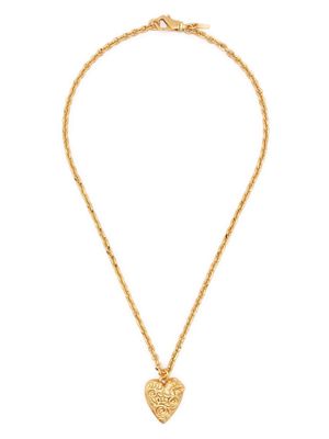 Emanuele Bicocchi Arabesque heart pendant necklace - Gold