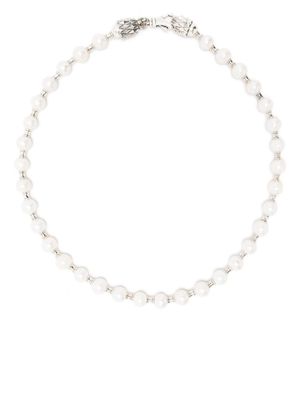 Emanuele Bicocchi bead-embellished pearl necklace - Silver