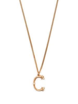 Emanuele Bicocchi C letter-pendant chain necklace - Gold