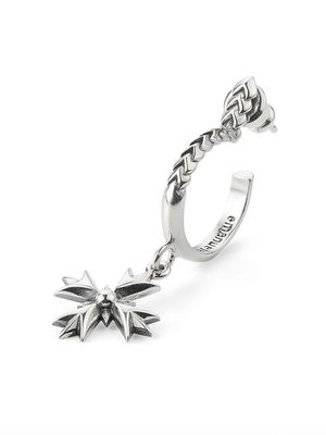 Emanuele Bicocchi Crest hoop earring - Silver