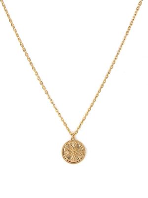 Emanuele Bicocchi crest tag pendant necklace - Gold